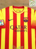 2013/14 Barcelona Away La Liga Football Shirt Messi #10 (S)