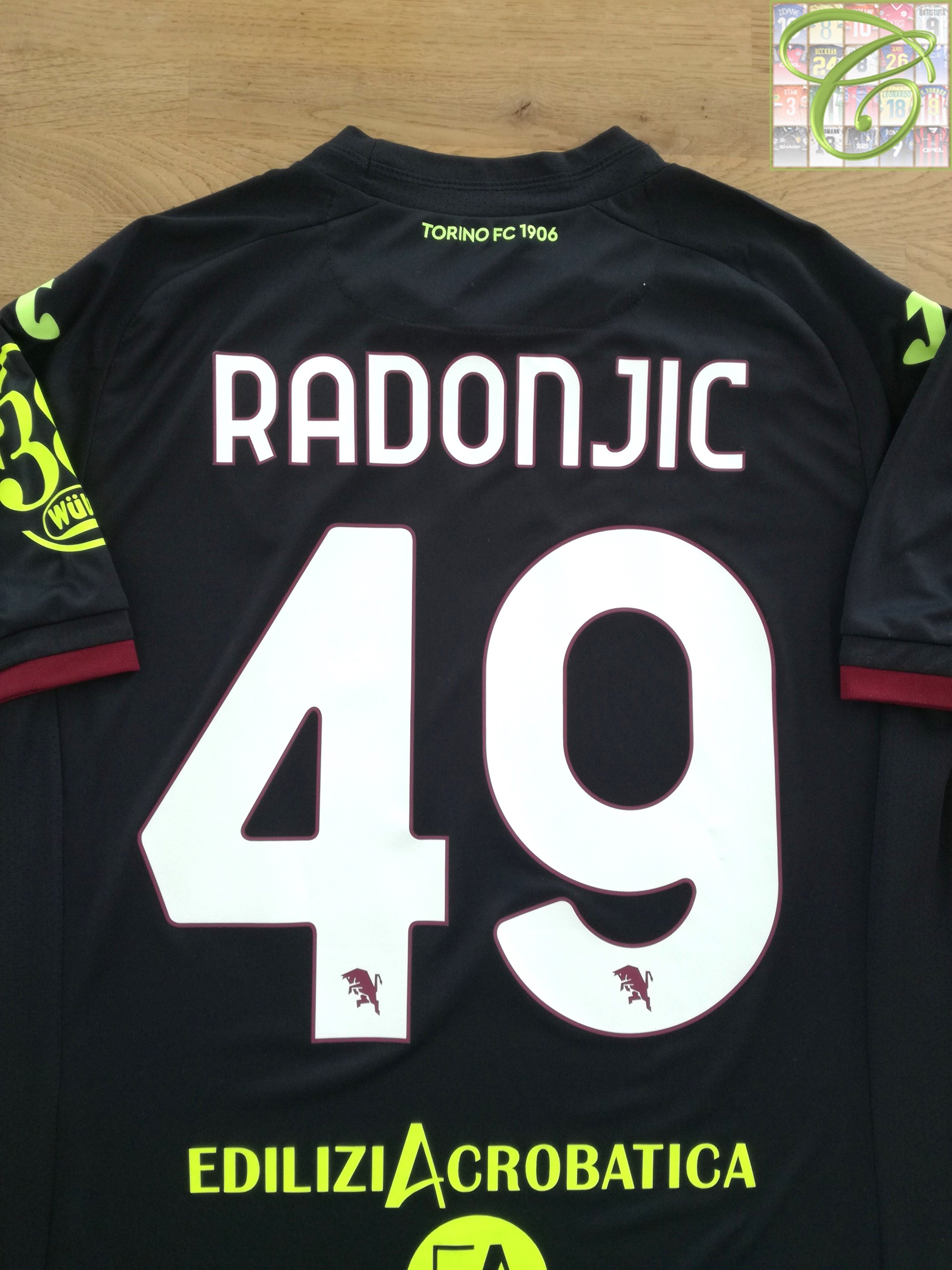 2022 Torino 3rd Match Worn (vs Palermo) Football Shirt Radonjic #49 (M)