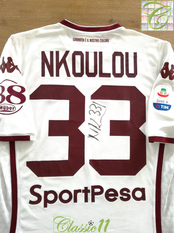 2019 Torino Away Serie A Match Worn (vs Empoli) Football Shirt Nkoulou #33