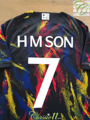 2022 South Korea Away Football Shirt H M Son #7 (M)