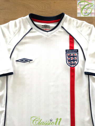 2001/02 England Home Football Shirt