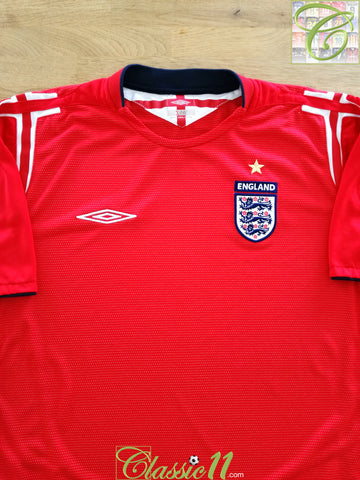 2004/05 England Away Football Shirt