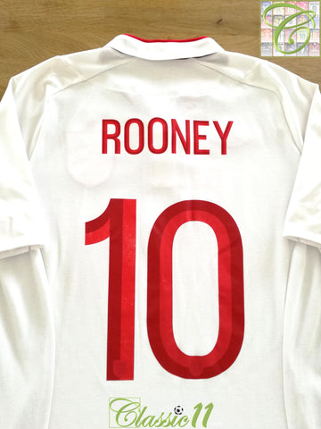 2012/13 England Home Football Shirt Rooney #10