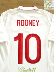 2012/13 England Home Football Shirt Rooney #10