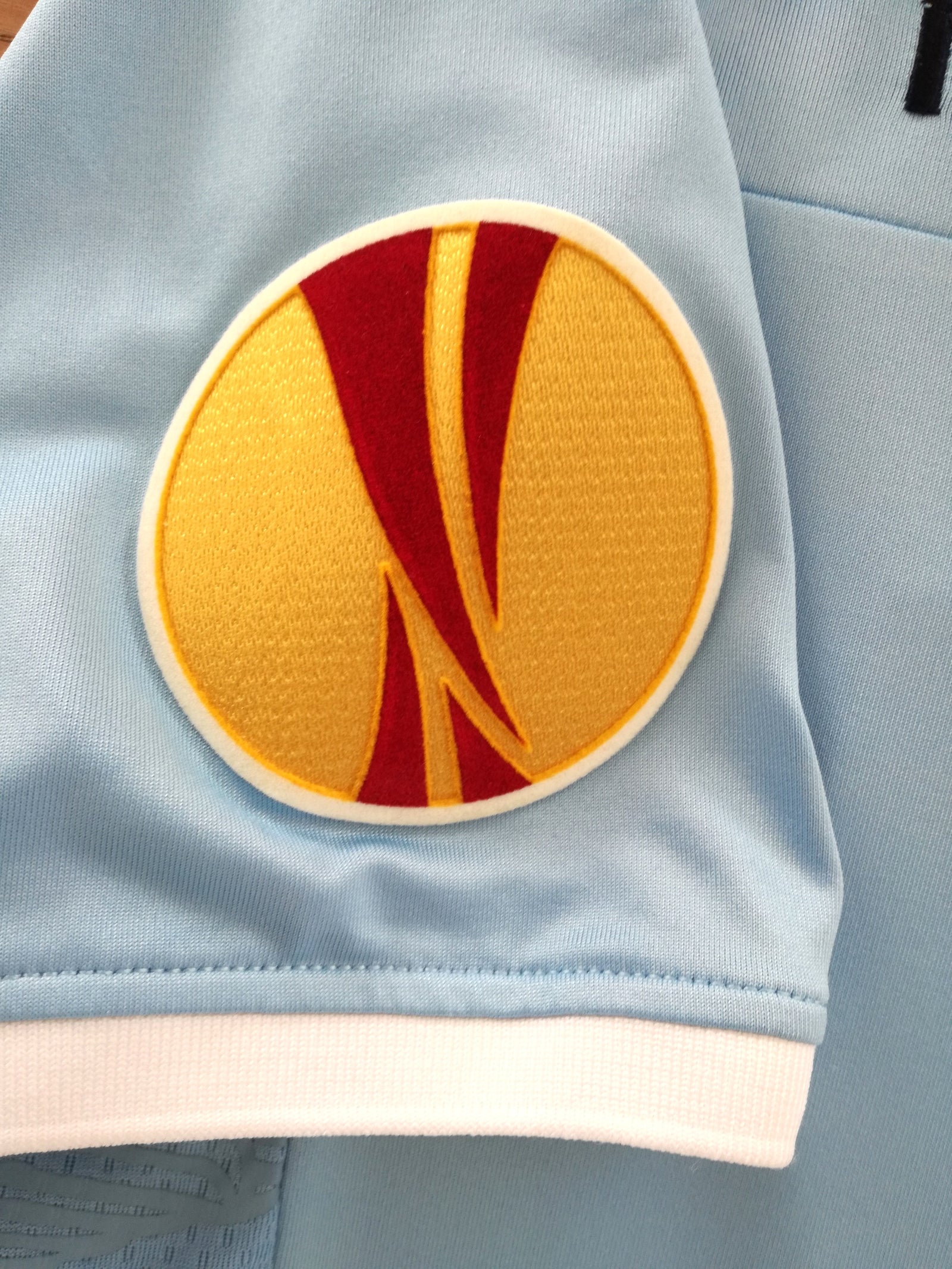 2012 Lazio Home Europa League Match Worn Football Shirt Cana #27 (XL)