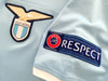 2012 Lazio Home Europa League Match Worn Football Shirt Cana #27 (XL)