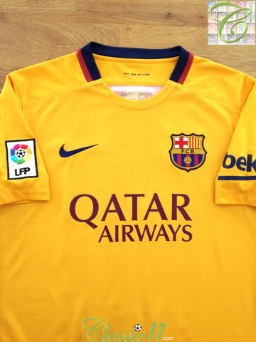 2015/16 Barcelona Away La Liga Football Shirt