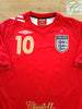 2006/07 England Away Football Shirt Owen #10 (L)