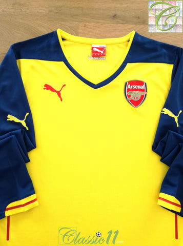 2014/15 Arsenal Away Long Sleeve Football Shirt