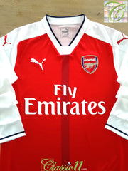 2016/17 Arsenal Home Long Sleeve Football Shirt