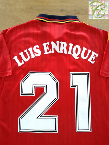 1994/95 Spain Home Football Shirt Luis Enrique #21