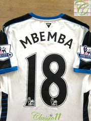 2015/16 Newcastle United Home Match Worn (vs Man Utd) Premier League Football Shirt Mbemba #18
