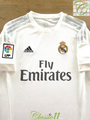 2015/16 Real Madrid Home La Liga Football Shirt