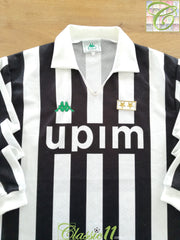 1990/91 Juventus Home Long Sleeve Football Shirt