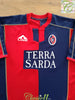 2003/04 Cagliari Home Football Shirt Zola #10 (L)