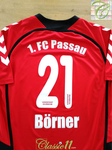 2014/15 1 FC Passau Home Football Shirt Börner #21