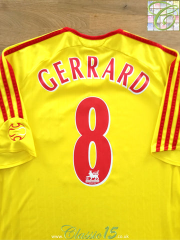 2006/07 Liverpool Away Premier League Football Shirt Gerrard #8