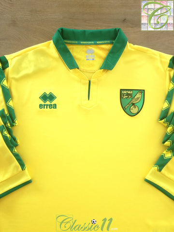 2017/18 Norwich City Home Long Sleeve Football Shirt