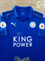 2016/17 Leicester City Home Premier League Football Shirt