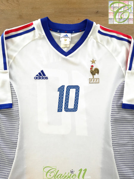 2002-04 France home jersey (#10 ZIDANE) - XL • RB - Classic Soccer