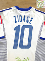 2002/03 France Away Football Shirt Zidane #10