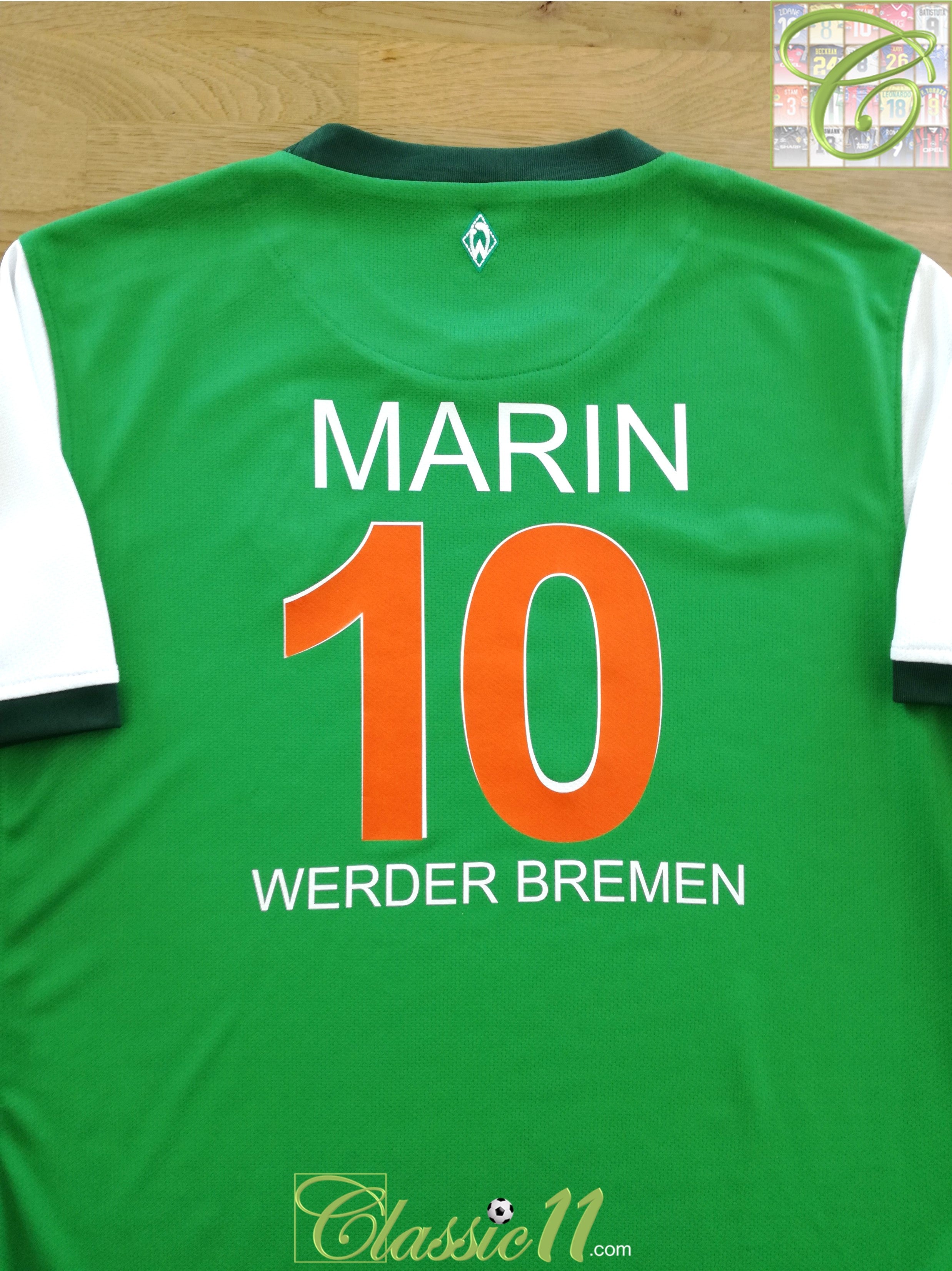 2009/10 Werder Bremen Home Football Shirt Marin #10