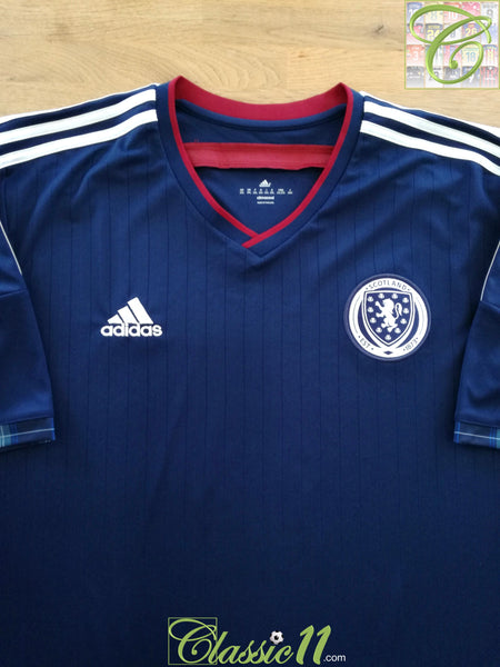 2014/15 Scotland Home Football Shirt / Old Adidas Soccer Jersey