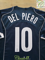 2004/05 Juventus Away Football Shirt Del Piero #10