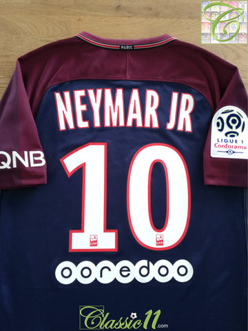 2017/18 PSG Home Ligue 1 Football Shirt Neymar JR #10