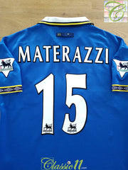 1998/99 Everton Home Premier League Football Shirt Materazzi #15