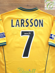 2000/01 Celtic Away SPL Football Shirt Larsson #7