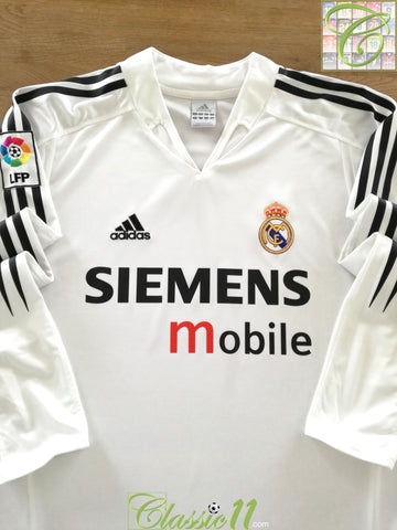 2004/05 Real Madrid Home La Liga Long Sleeve Football Shirt