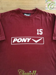 1995/96 West Ham Player Issue Football Training T-Shirt #15