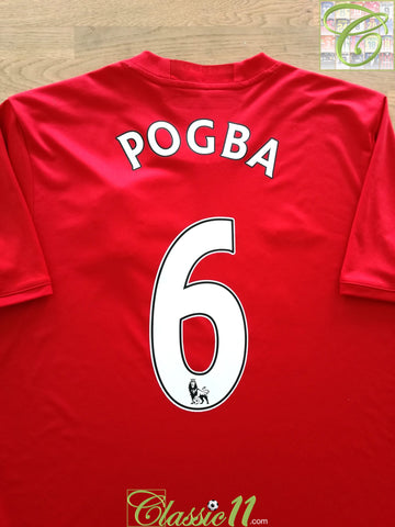 2016/17 Man Utd Home Premier League Football Shirt Pogba #6