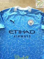 2020/21 Man City Home Football Shirt