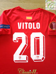 2015 Sevilla Europa League Final Football Shirt Vitolo #20