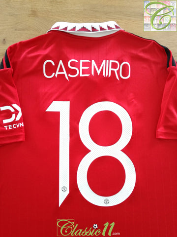 2022/23 Man Utd Home Football Shirt Casemiro #18