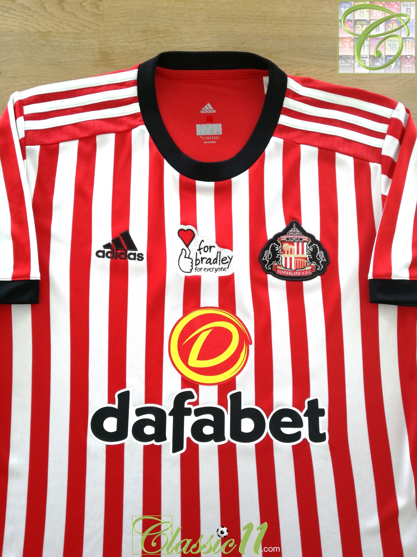 2017/18 Sunderland Home 'Bradley Lowery' Football Shirt