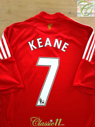 2008/09 Liverpool Home Premier League Football Shirt Keane #7
