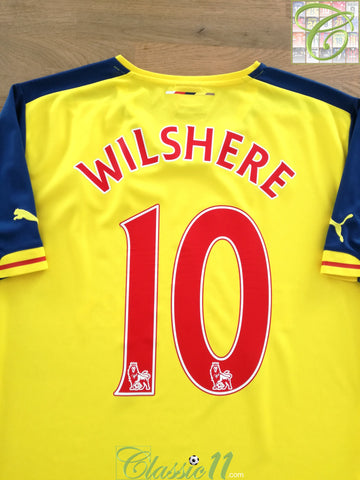 2014/15 Arsenal Away Premier League Football Shirt Wilshere #10
