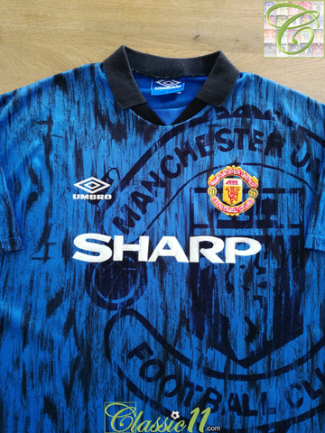 1992/93 Man Utd Away Football Shirt