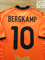 2000/01 Netherlands Home Football Shirt Bergkamp #10