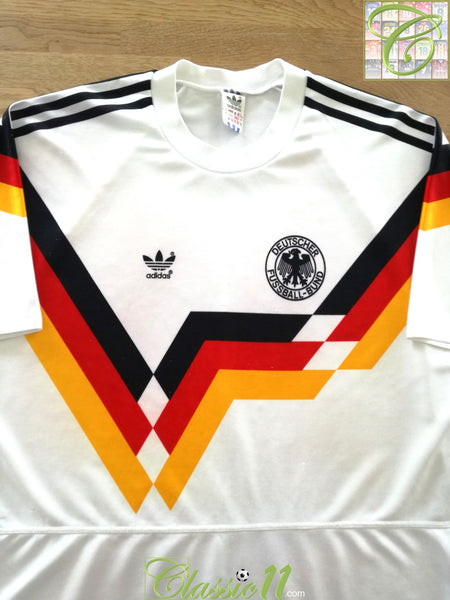 Adidas Originals retro football shirt Germany World Cup 1990