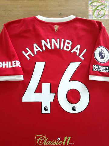 2021/22 Man Utd Home Premier League Football Shirt Hannibal #46 (XL)