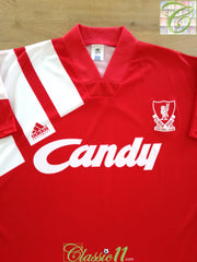 1991/92 Liverpool Home Football Shirt