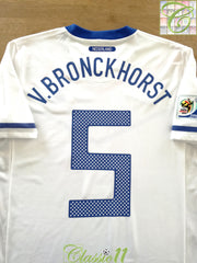 2010 Netherlands Away World Cup Football Shirt V.Bronckhorst #5