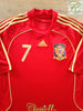 2007/08 Spain Home Football Shirt David Villa #7 (XL)