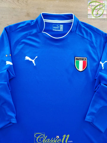 2003/04 Italy Home Long Sleeve Football Shirt
