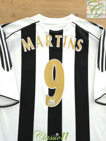 2005/06 Newcastle United Home Premier League Football Shirt Martins #9