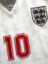 1990/91 England Home Football Shirt #10 (Lineker) (M)